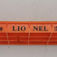 Lionel 16958-1 O Gauge Orange Depressed Flatcar with Trucks and Couplers