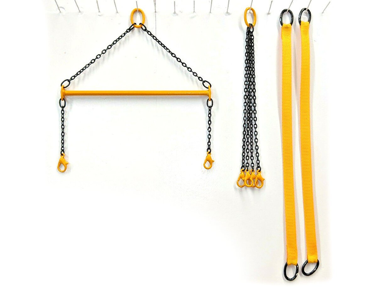 Evot EV06-ST-Y 1:50 Lifting Chain Set w/Spreader Bar - Yellow