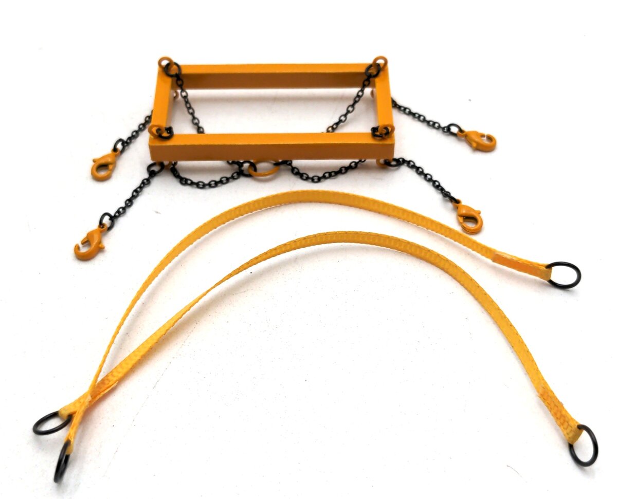 Evot EV10-LF-87-Y 1:87 Lifting Frame Set w/Straps - Yellow
