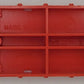 American Flyer 643-R S Gauge "Worlds Greatest Show" Red Plastic Flat Car Frame