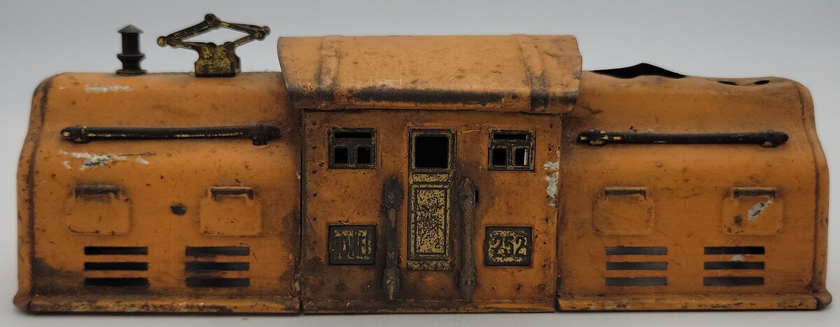 Lionel 252 Prewar O Gauge Orange Electric Loco Shell with Brass Trim and Inserts