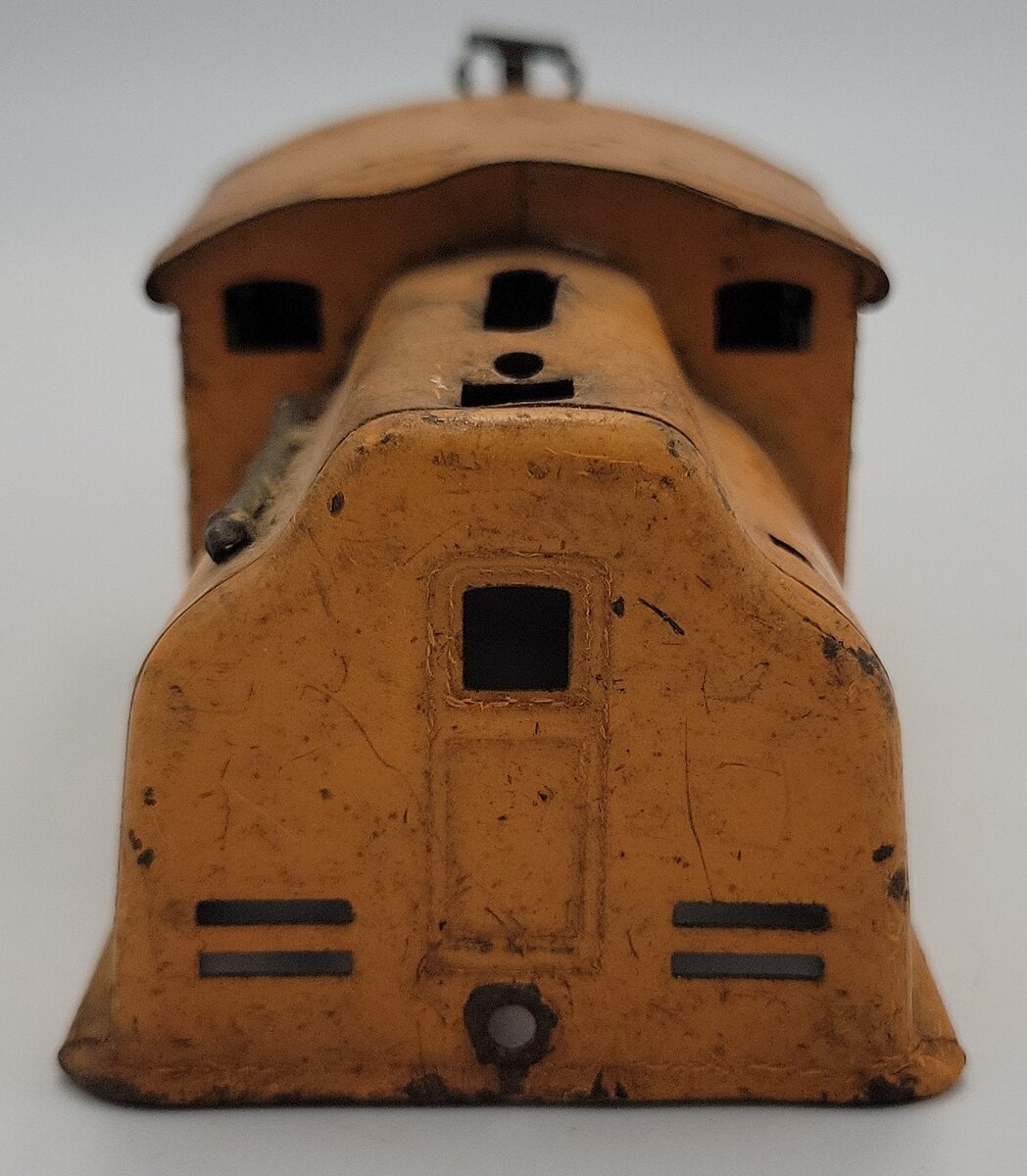 Lionel 252 Prewar O Gauge Orange Electric Loco Shell with Brass Trim and Inserts