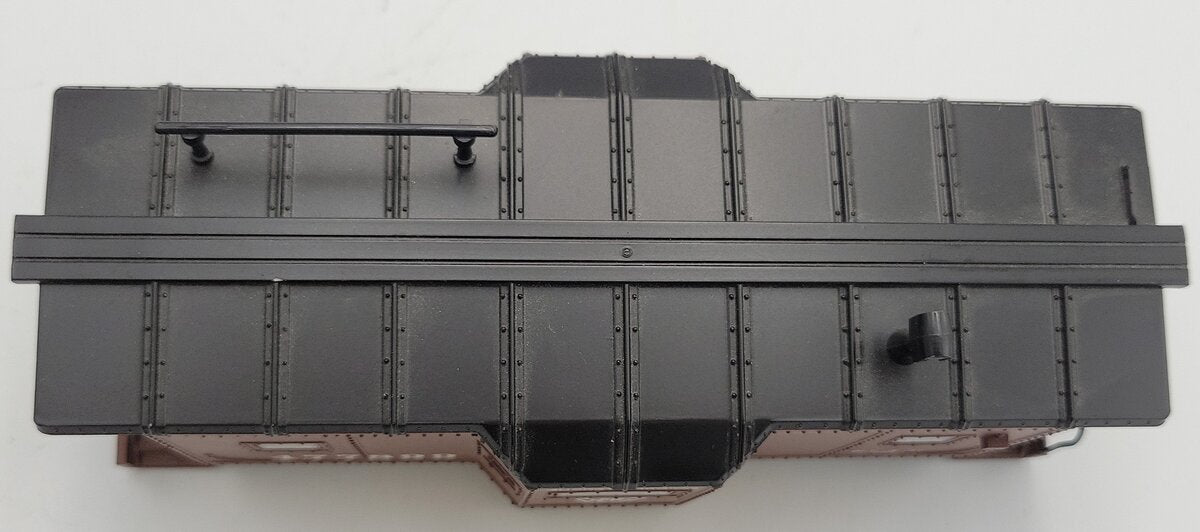 K-Line K511-023 S Scale Black Plastic PRR Bay Window Caboose w/o Trucks #477889