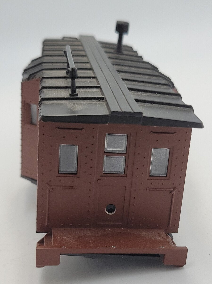 K-Line K511-023 S Scale Black Plastic PRR Bay Window Caboose w/o Trucks #477889
