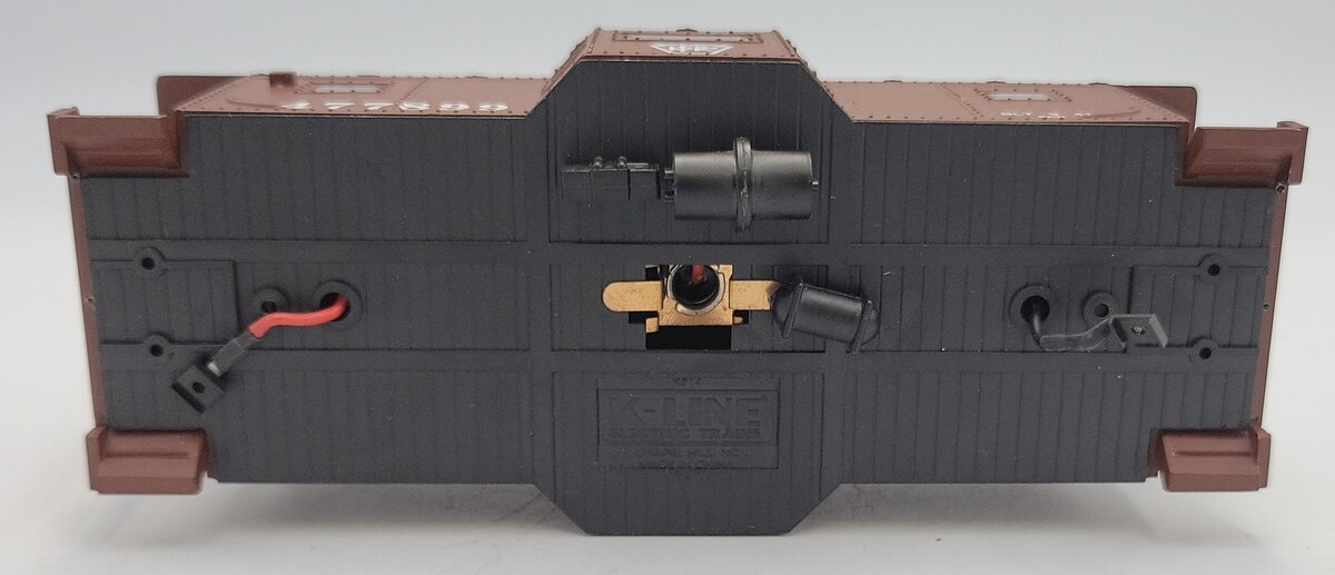 K-Line K511-023 S Scale Black Plastic PRR Bay Window Caboose w/o Trucks #477889