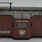 K-Line K511-023 S Scale Black Plastic PRR Bay Window Caboose w/o Trucks #477889