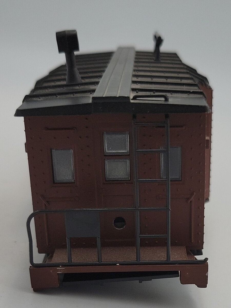K-Line K511-023 S Scale Black Plastic PRR Bay Window Caboose w/o Trucks #477889