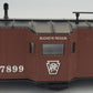 K-Line K511-023 S Scale Black Plastic PRR Bay Window Caboose w/o Trucks #477889