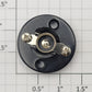 Acme 1447-432 E20 Miniature Screw Base Black Plastic Light Bulb Socket