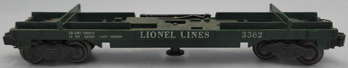 Lionel 3362-3 Helium Tank Unloading Car Frame with Trigger Assembly and Trucks