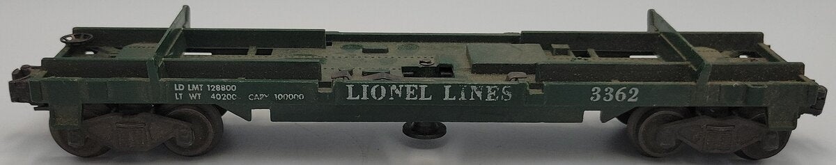 Lionel 3362-3 Helium Tank Unloading Car Frame with Trigger Assembly and Trucks