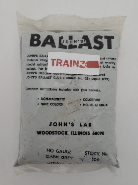 John's Lab 108 HO Gauge Ballast Dark Grey 15 Oz. Bag