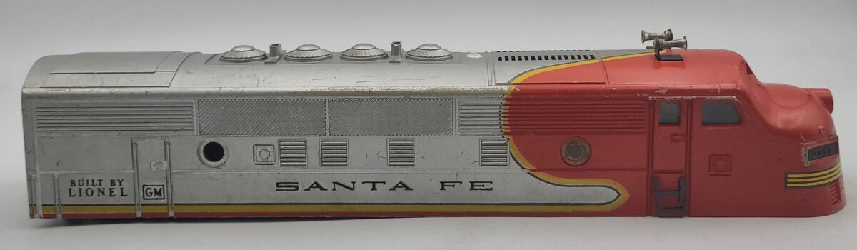 Lionel 2353-2X Damaged Santa Fe F-3 Alco Diesel Locomotive Shell