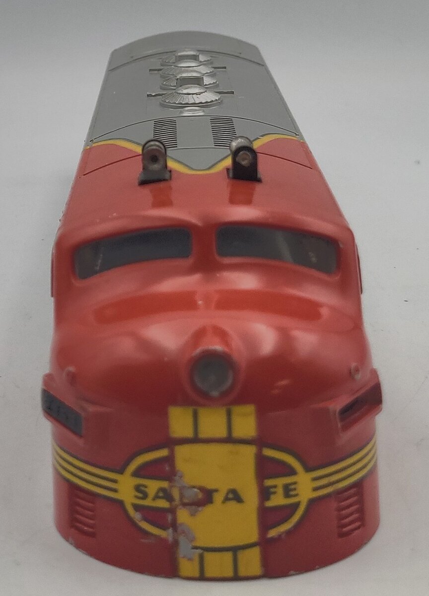 Lionel 2353-2X Damaged Santa Fe F-3 Alco Diesel Locomotive Shell