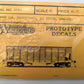 Westerfield D2301 HO GL Hopper Car Prototype Decals