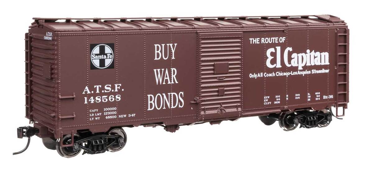 Walthers 910-2743 HO Santa Fe 40' AAR Modified 1937 Boxcar Ready to Run #148568