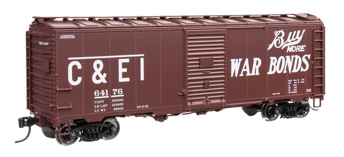Walthers 910-2746 HO C&EI 40' AAR Modified 1937 Boxcar Ready to Run #64176