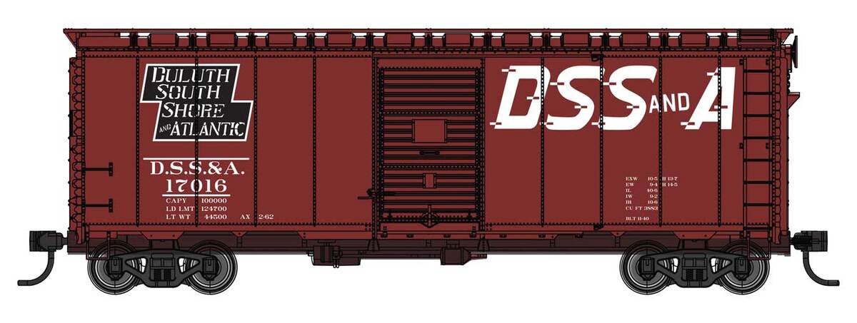 Walthers 910-2749 HO DSS&A 40' AAR Modified 1937 Boxcar Ready to Run #17016