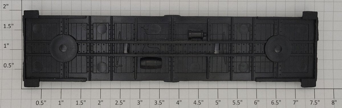 Acme 0715-20 O Scale 2-Rail Black Freight Car Underframe