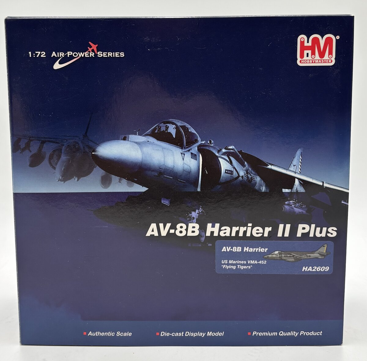 Hobby Master HA2609 1:72 AV-8B Harrier II Plus US Marines VMA-452 Flying Tigers