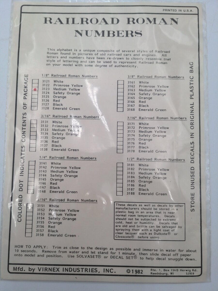 Virnex Industries 3123 1/8