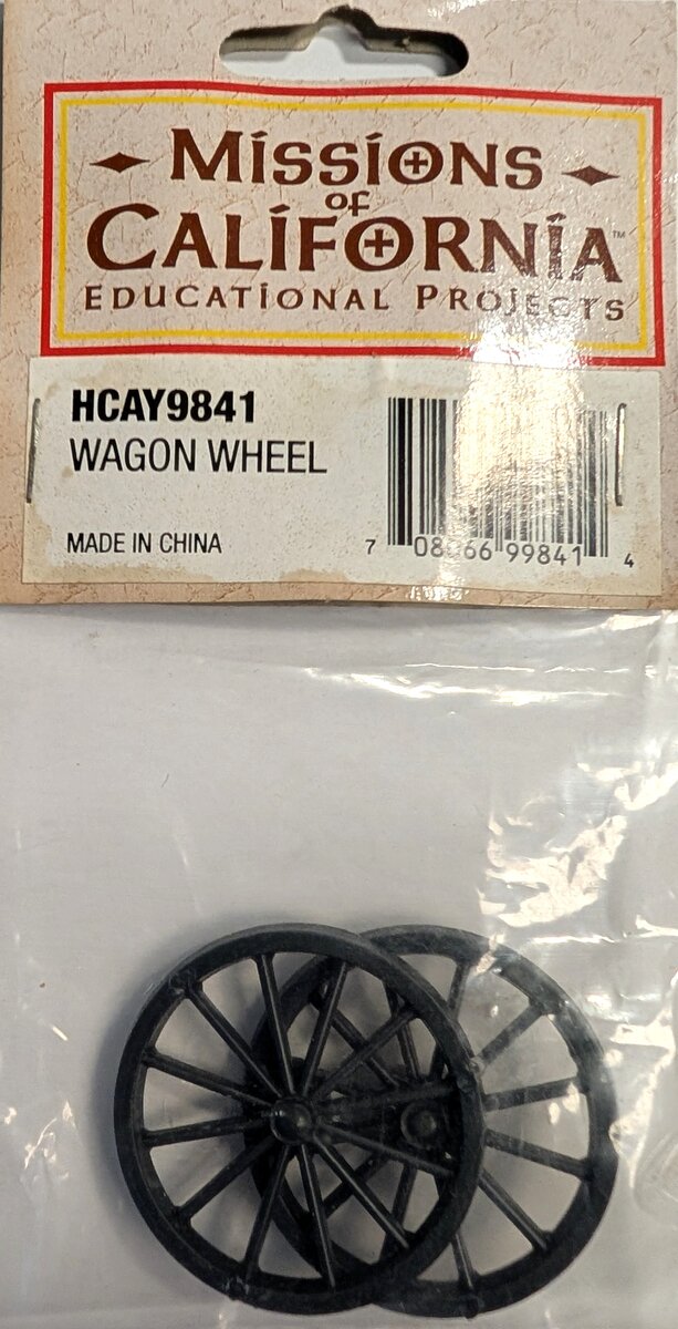 Hobbico 9841 1:24 Scale Missions of California Wagon Wheel (Pack of 2)