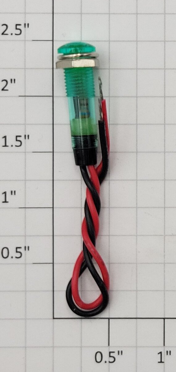 Acme 276-271A Green LED Lamp Assembly with Built in Resistor