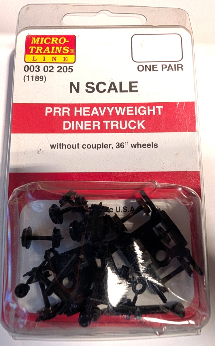 Micro-Trains 003 02 205 (1189) N Scale PRR Heavyweight Diner Truck w/o Coupler