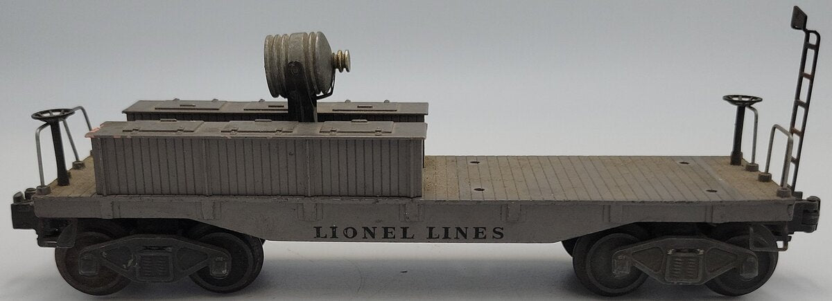 Lionel 2419-2 Diecast Gray Wrecker Caboose Frame w/ Operating Coupler Trucks