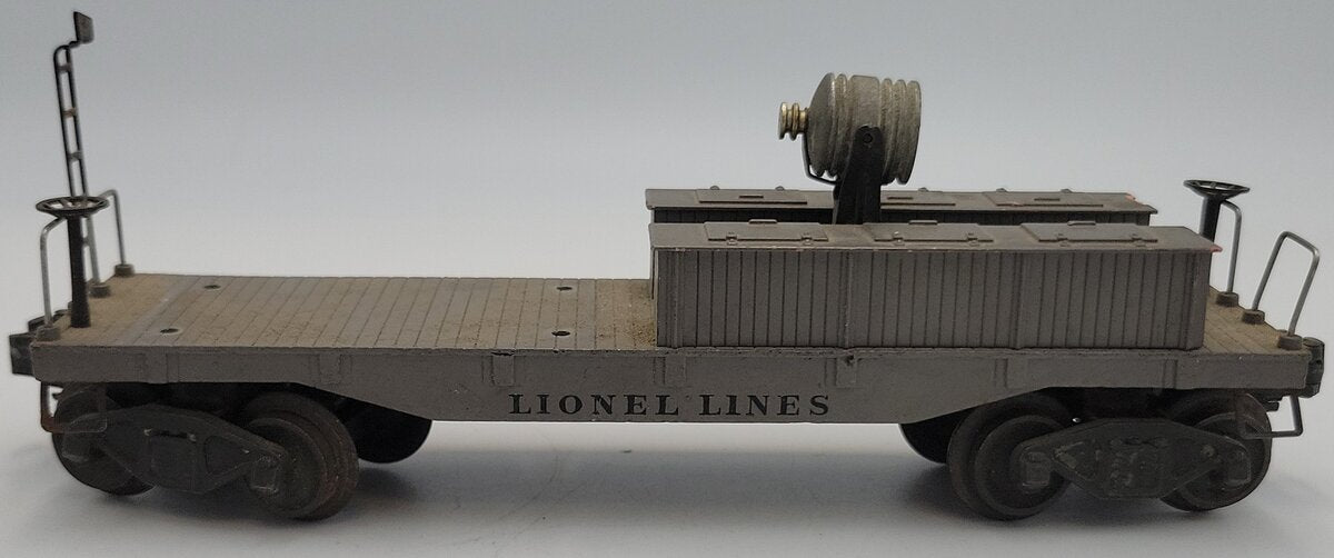 Lionel 2419-2 Diecast Gray Wrecker Caboose Frame w/ Operating Coupler Trucks