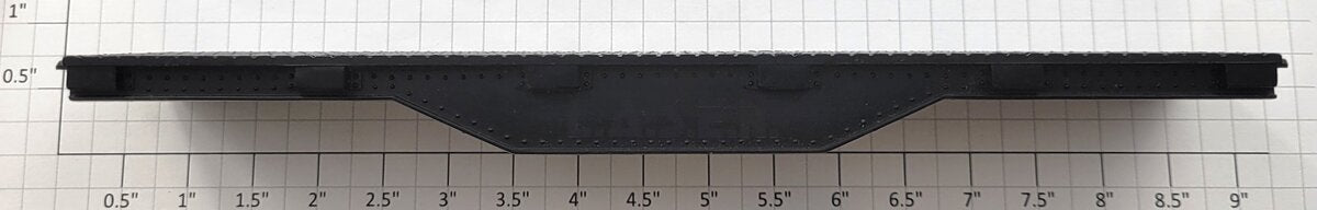 Lionel 9325-T-5A Black Plastic N&W Flat Car Frame Only