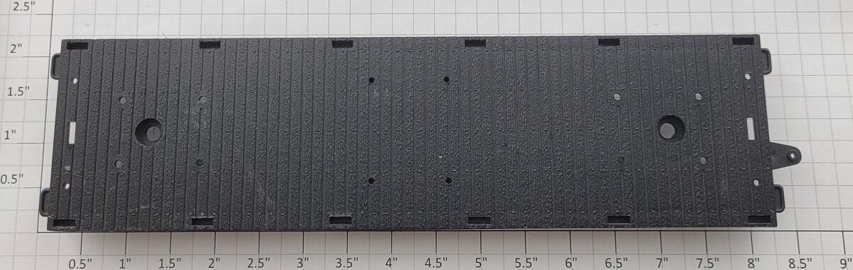 Lionel 9325-T-5A Black Plastic N&W Flat Car Frame Only
