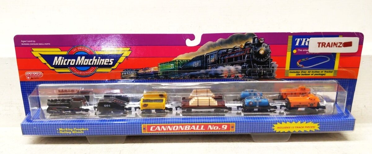 Galoob 6470 Micro Machines Cannonball No.9 With 12 Tracks Train Set