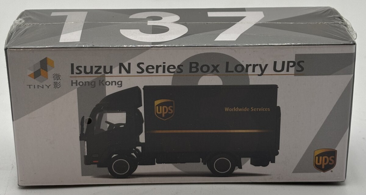 Tiny 137 1:64 UPS Isuzu N Series Box Lorry Truck