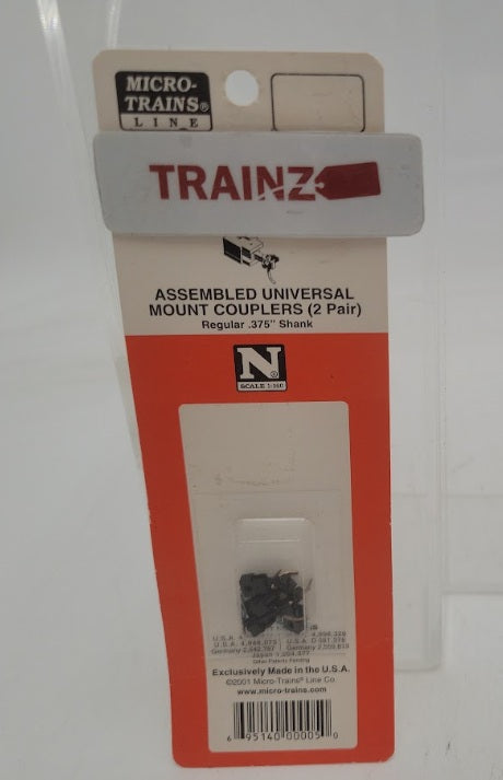 Micro-Trains 1016-1 N Scale Assembled Universal Mount Couplers (Pack of 2)