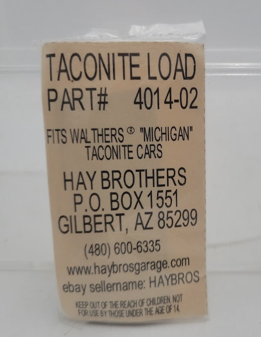 Haybros 4014-02 Black Taconite Load Part Fits Walthers "Michigan" Taconite Cars