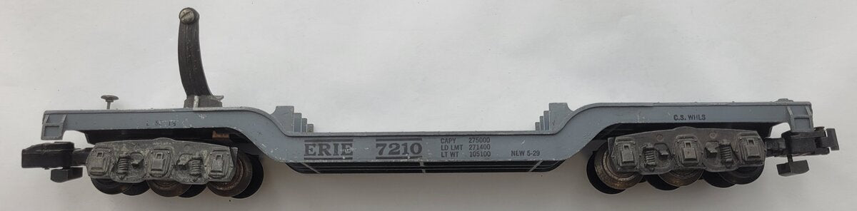 American Flyer 7210-4 Cast Gray Erie Spotlight Car Frame with Broken Bracket