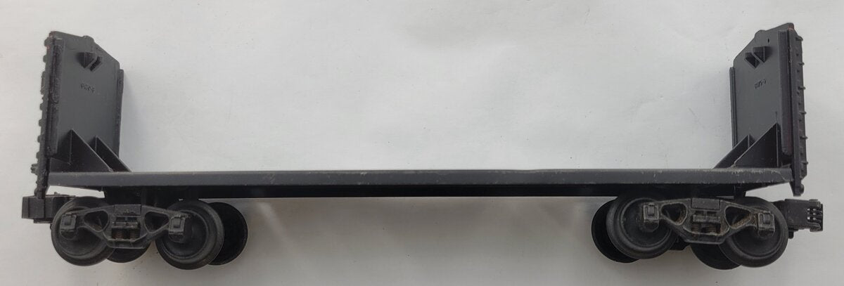 Lionel 6470-14 Repainted Black Exploding Boxcar Frame with Trucks and Ends