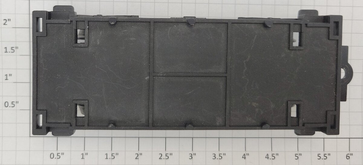 Lionel 9067-10 O Gauge Black Plastic Gullane Frame w/ Wheels & Coupler