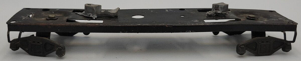 Lionel 6465-6 O Gauge Gray Metal Tank Car Frame with Some Rust