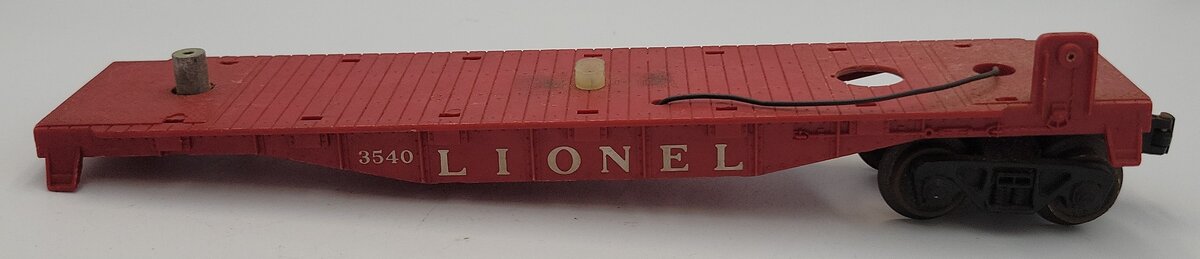 Lionel 3540-1 Operating Radar Flatcar Frame w/ Operating Coupler Truck