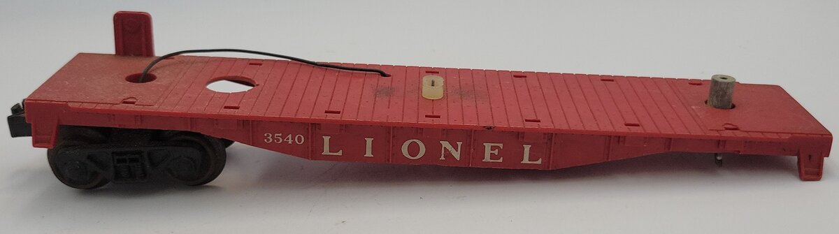 Lionel 3540-1 Operating Radar Flatcar Frame w/ Operating Coupler Truck