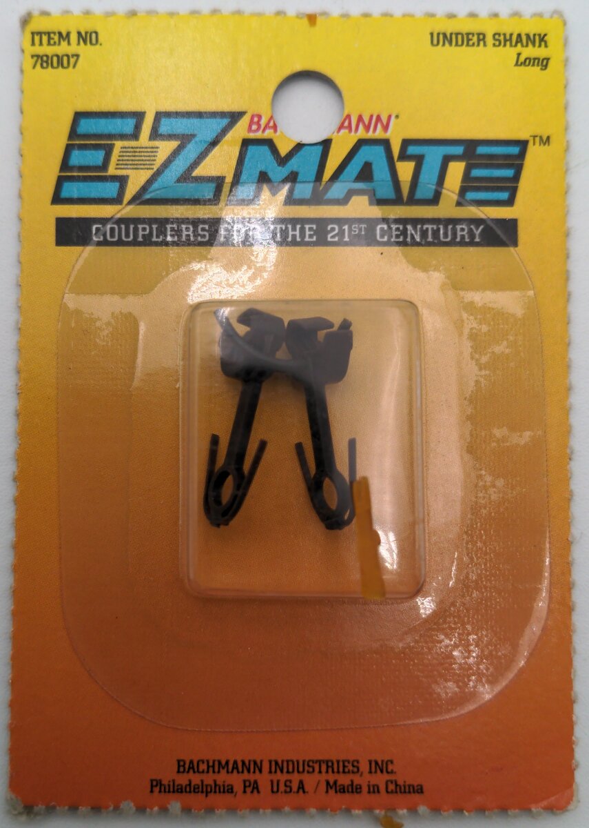 Bachmann 78007 HO Scale EZ  Mate Coupler Under Shank Long