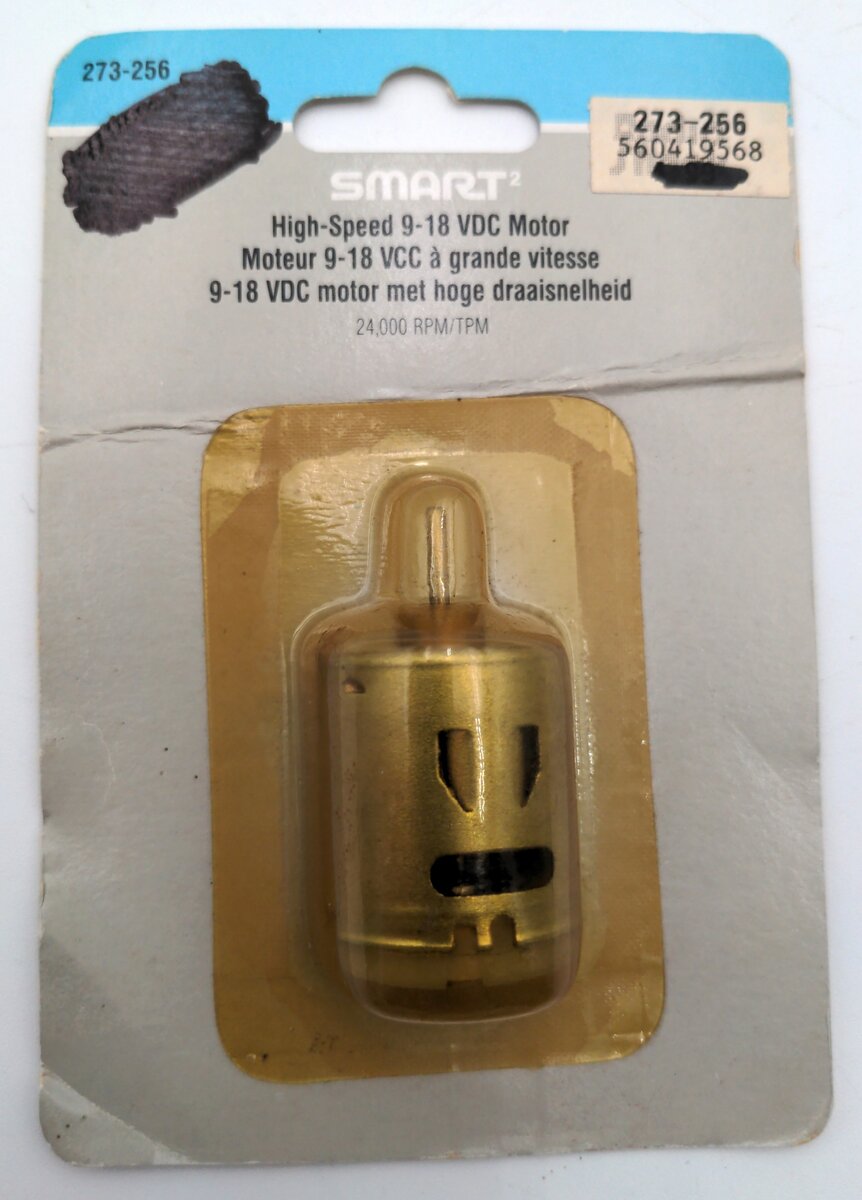 Radio Shack Smart2 273-256 High-Speed 9-18 VDC Motor 24,000 RPM/TPM
