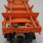 Lionel 6362-1 O Gauge Orange 3 Truck Carrier Flatcar w/ Operating Coupler Trucks
