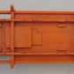 Lionel 6362-1 O Gauge Orange 3 Truck Carrier Flatcar w/ Operating Coupler Trucks