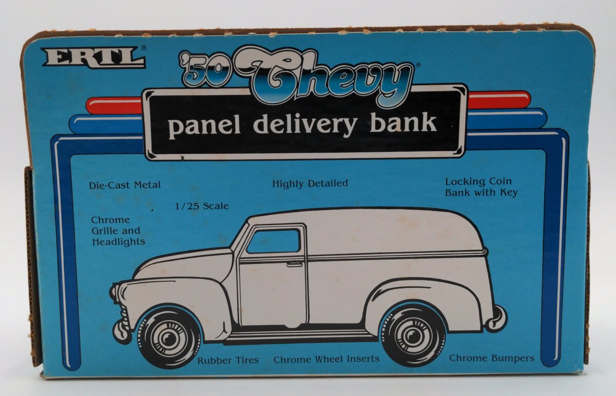 Ertl 2858 1:25 Scale Diecast '50s Chevy Panel Delivery Bank