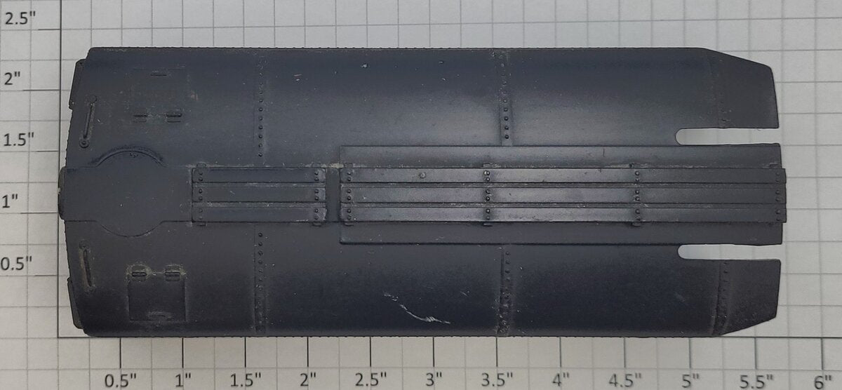 Lionel 2460-2 O Gauge Black Bucyrus Erie Crane Cab with Closed Smokestack Hole