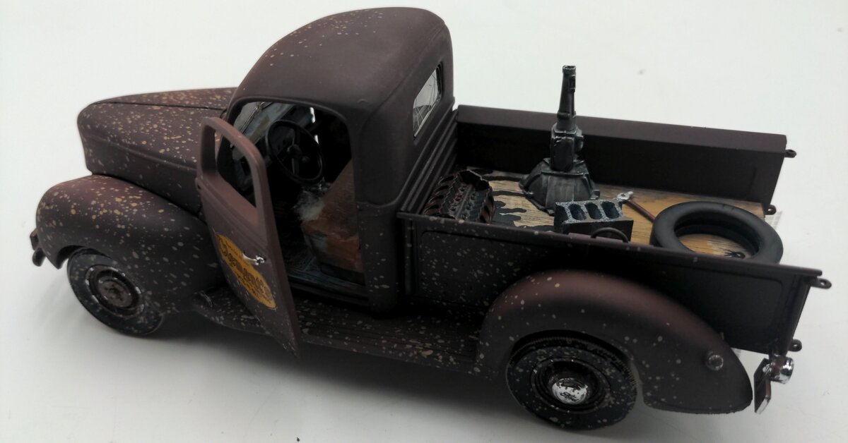 Franklin Mint B11YS96 1:24 Scale Diecast 1940 Ford Pick Up Clements Auto Salvage LN