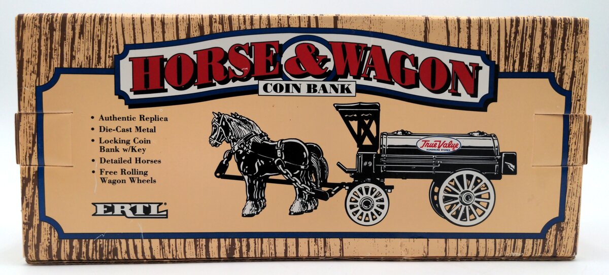 Ertl 7624-10EO 1:25 Scale Diecast True Value Hardware Horse & Wagon Coin Bank